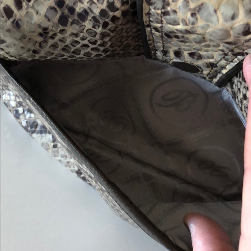 Brighton Python Snake Skin Print Handbag - Picture 9 of 12